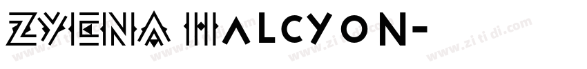 ZYENA Halcyon字体转换
